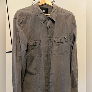 Kr3w Skate Gray Button-Up Shirt